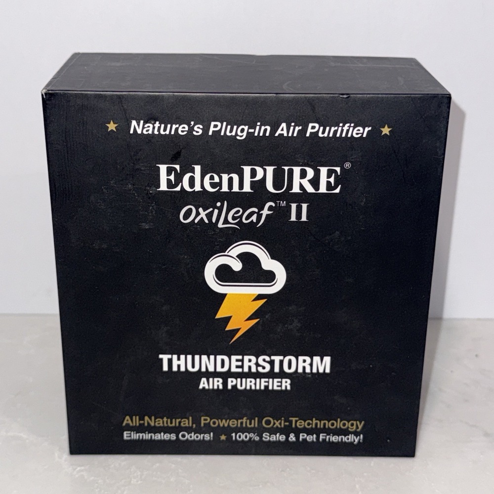 EdenPure OxiLeaf II Thunderstorm Air Purifier Powerful Oxi Technology Plug-In